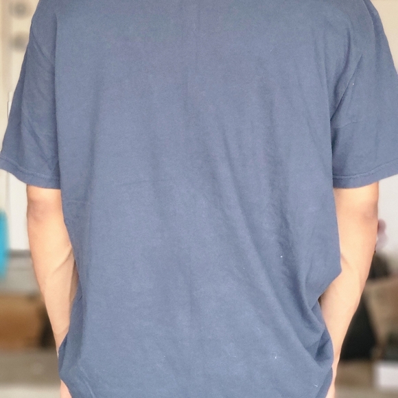 XL Castiel "I don't understand that reference" Supernatural Navy Short Sleeve T - Picture 2 of 3